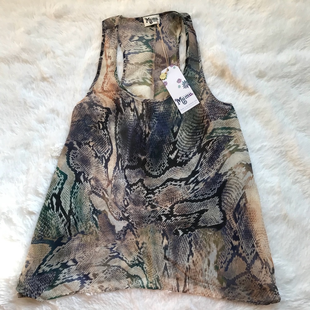 SHOW ME YOUR MUMU Cara-Van Top Riconda NWT S